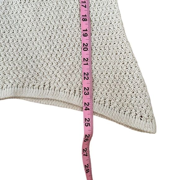 Tommy Bahama ~ Ivory Knit V-neck Long Sleeved Sweater ~ size XS ~ Cotton - Picture 11 of 12